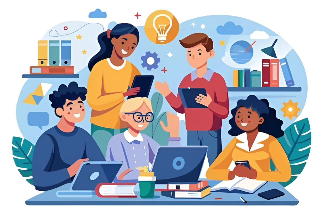 Student Group Illustration